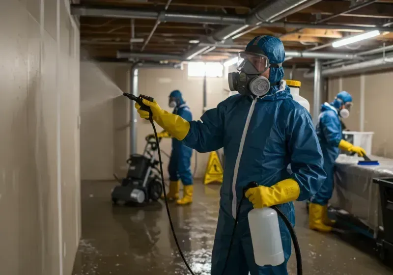 Basement Sanitization and Antimicrobial Treatment process in Worcester County, MD